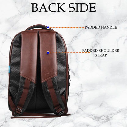 Luxur 25L Brown Laptop Backpack