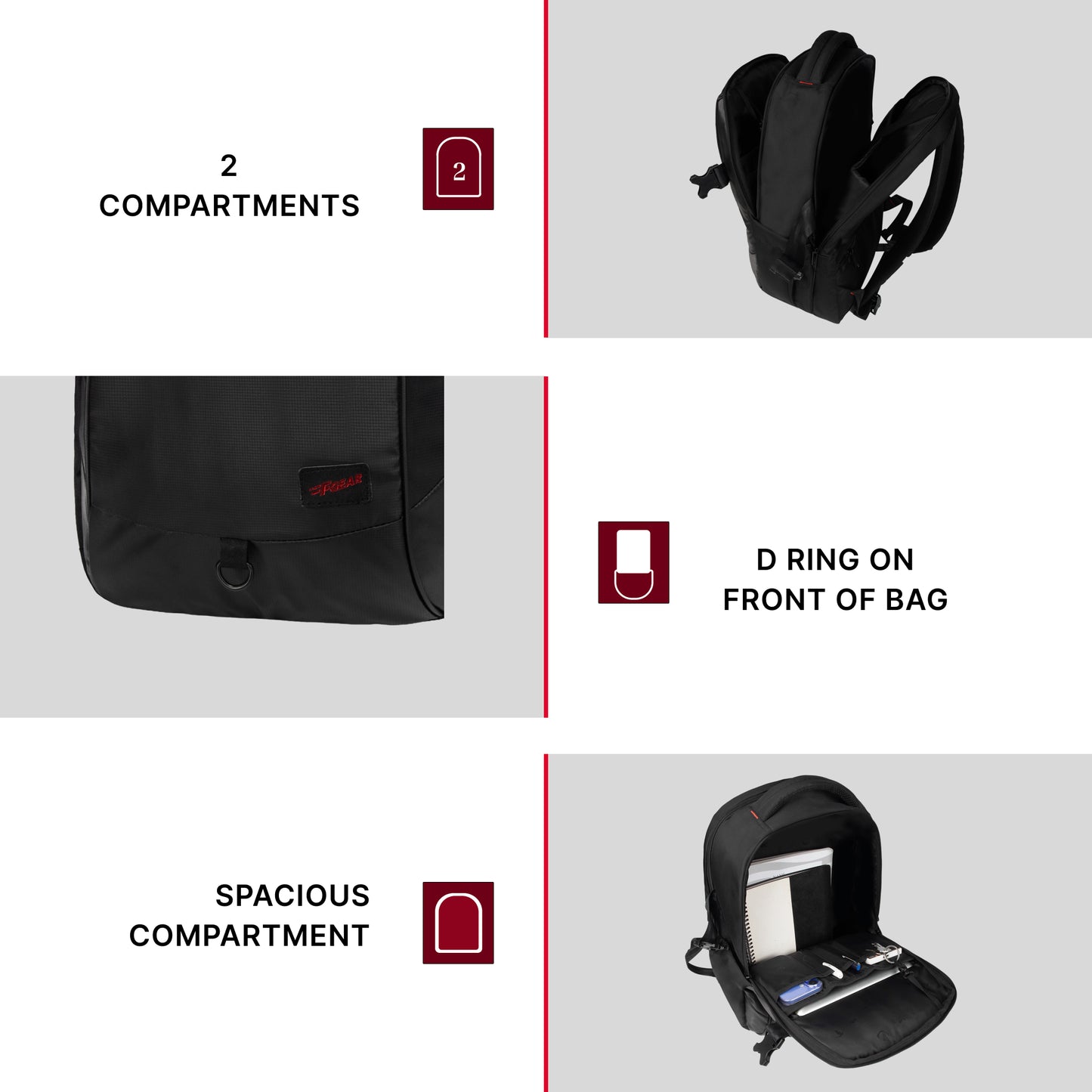 Mason 34L Black Laptop Backpack