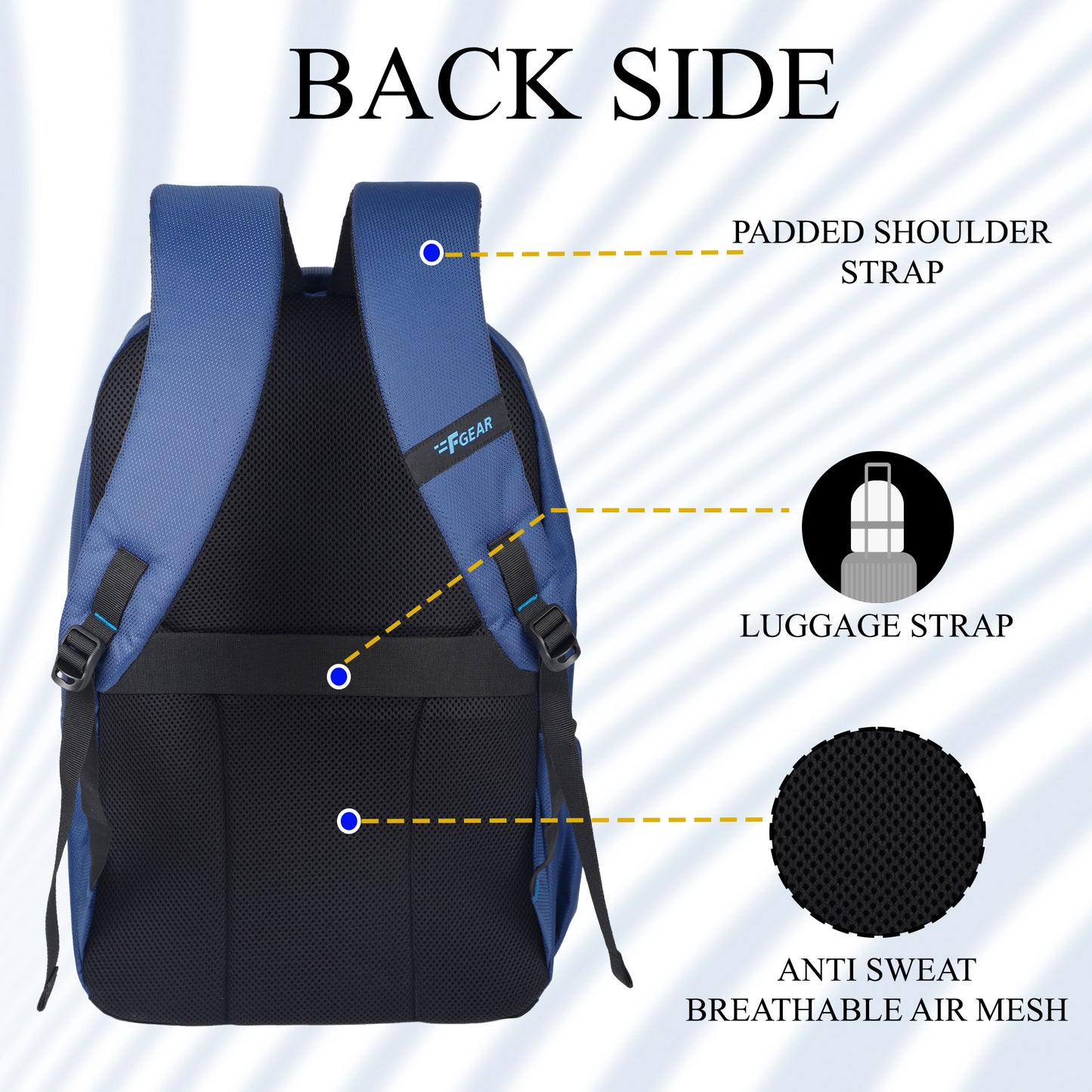 Ranch 26L Navy Laptop Backpack