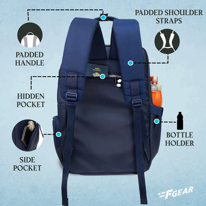 Judy 19L Navy Blue Laptop Backpack