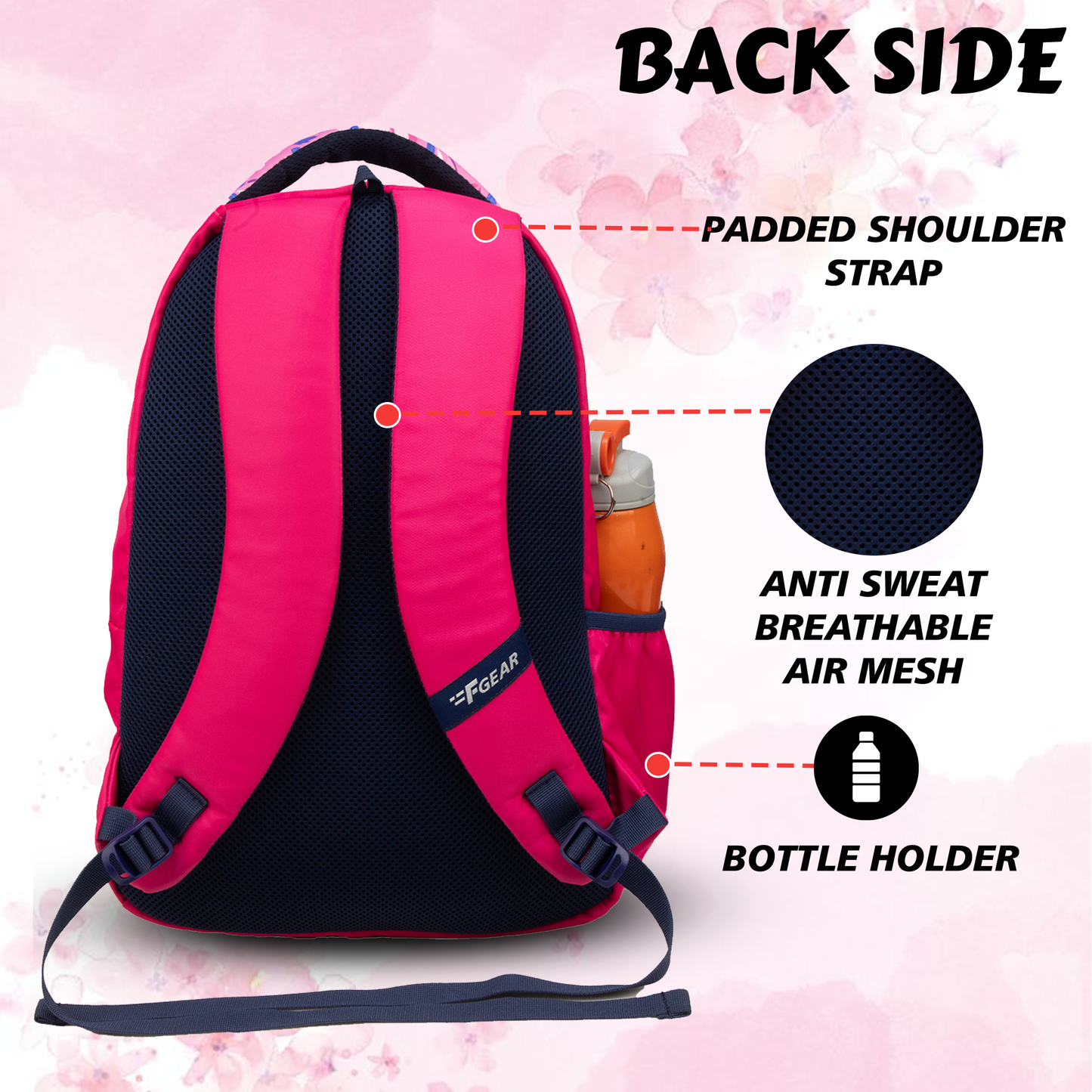 Panya 21L Dark Pink Mulberry Butterfly Backpack