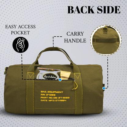 Sergeant 49L Canvas Olive Gym Bag