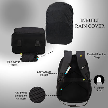 Asset 35L Black Laptop Backpack