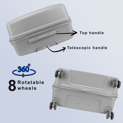 Aegis Light Grey Suitcase Set of 3