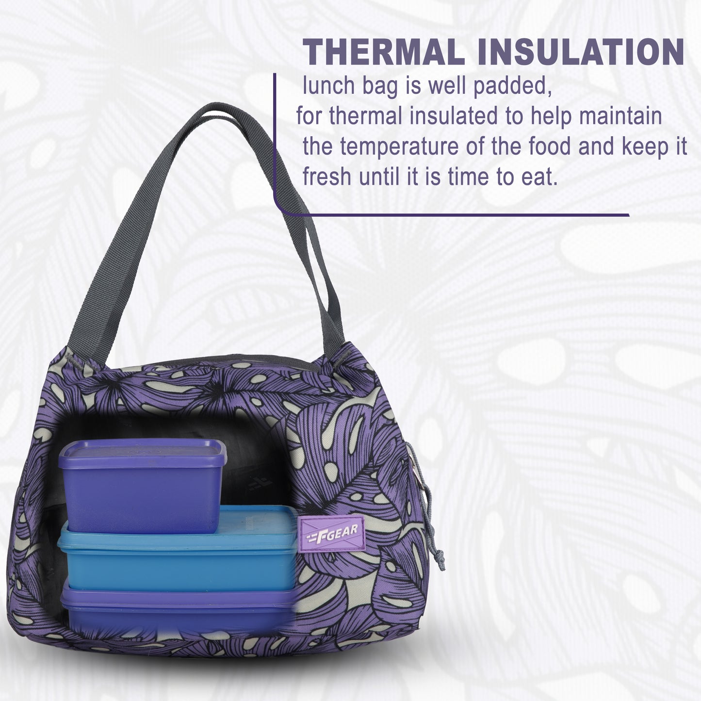 Tidbit 6L Lavender Lunch Bag