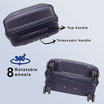 Aegis 26" Navy Blue Check-in Medium Suitcase