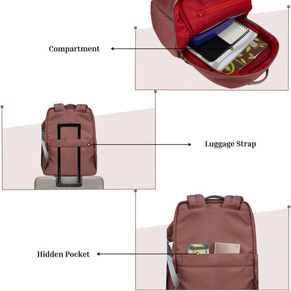 Cannes Berry Sorbet 12L Laptop Backpack