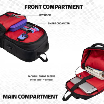 Vanta 22L Black Laptop Backpack