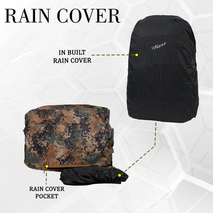 Military Raider 30L Marpat WL Digital Camo Backpack With Rain Cover