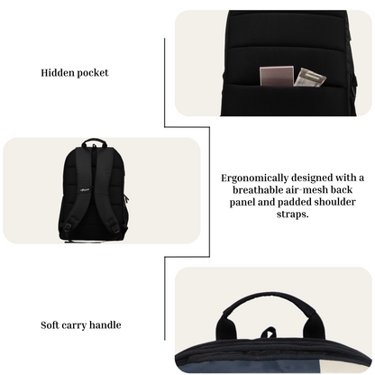 Akira Black 26L Backpack
