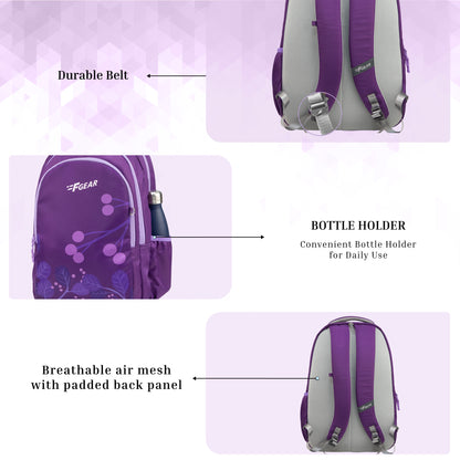 Century Dark Purple 27L Laptop with Raincover