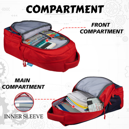 Caspian 23L Red Moto Manic Backpack