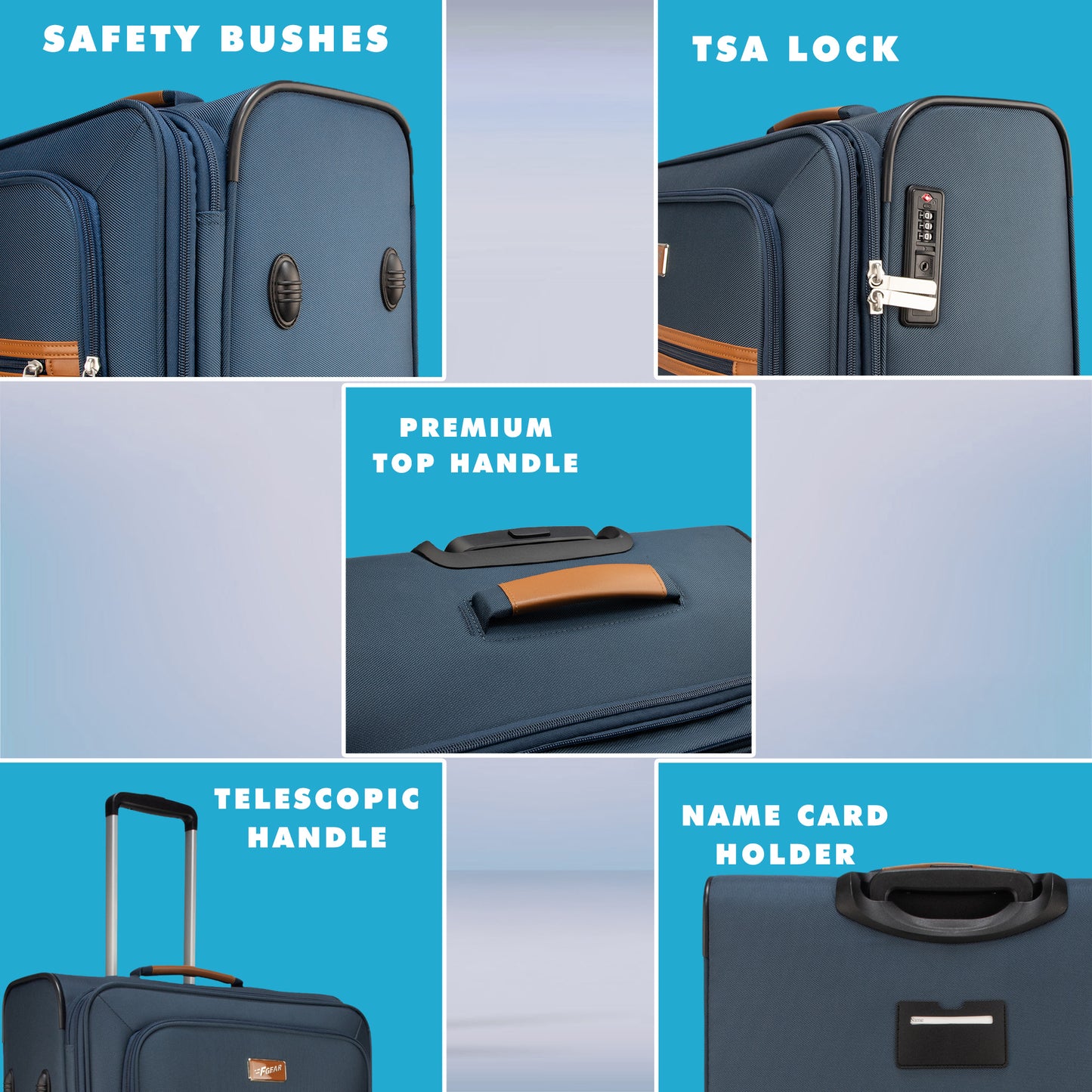 SoftAir Small Navy Cabin Suitcase