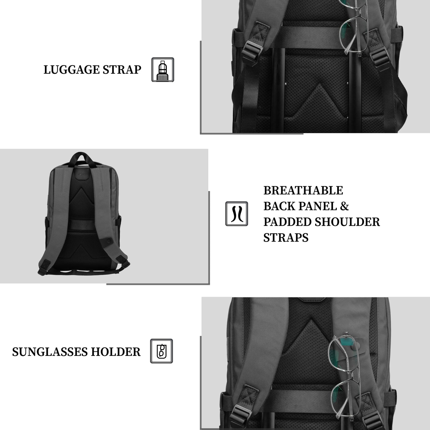 Hallstat 20L Grey Laptop Backpack