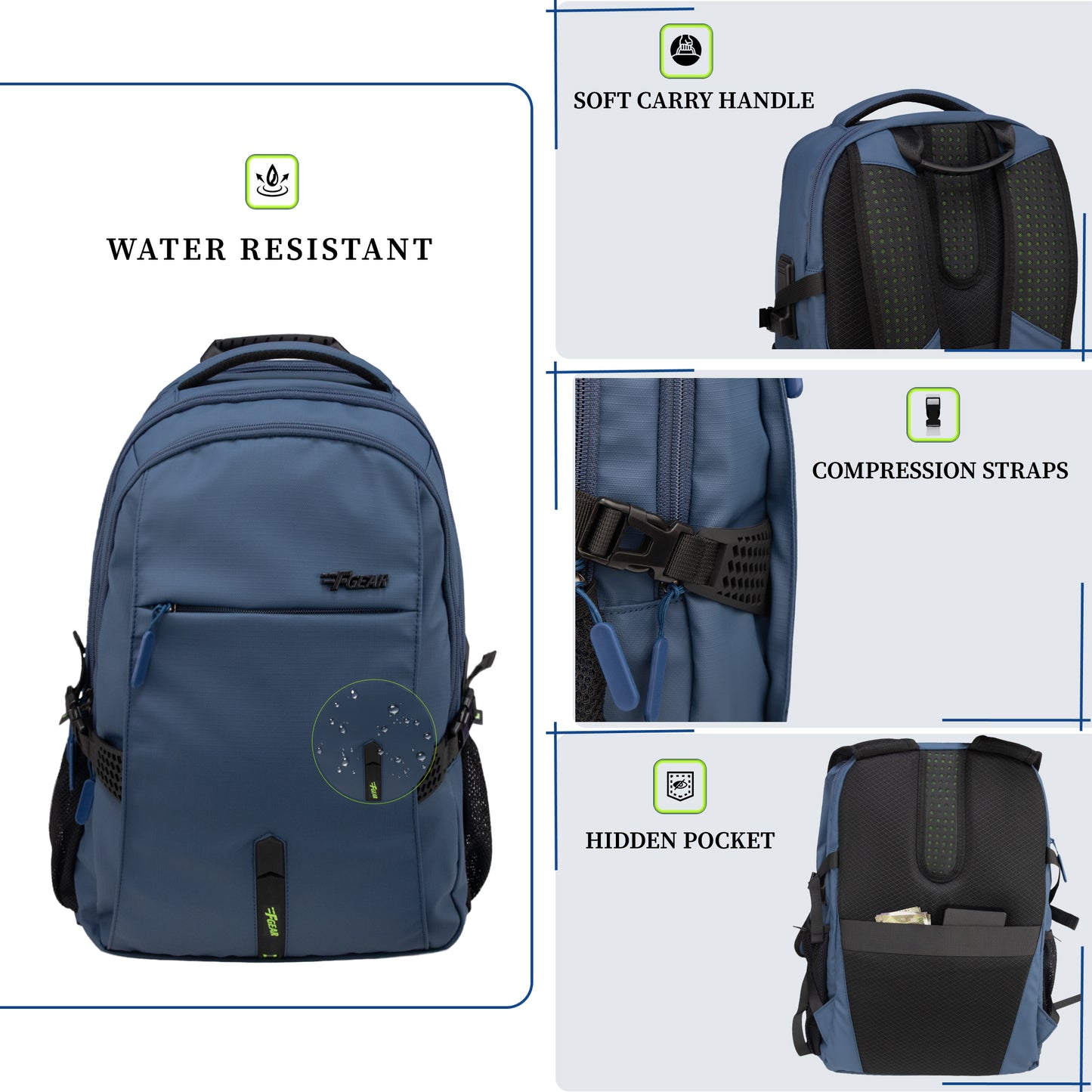 Amalfi 30L Blue Laptop Backpack