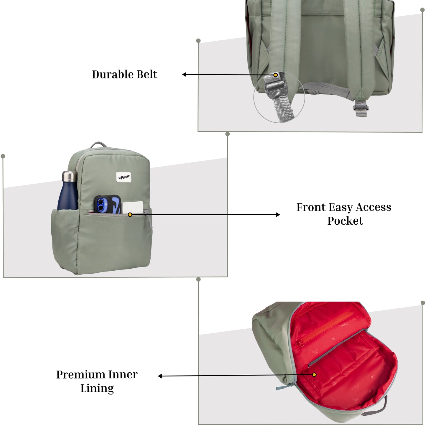 Cannes Forest Fog 12L Laptop Backpack