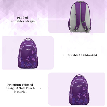 Century Dark Purple 27L Laptop with Raincover