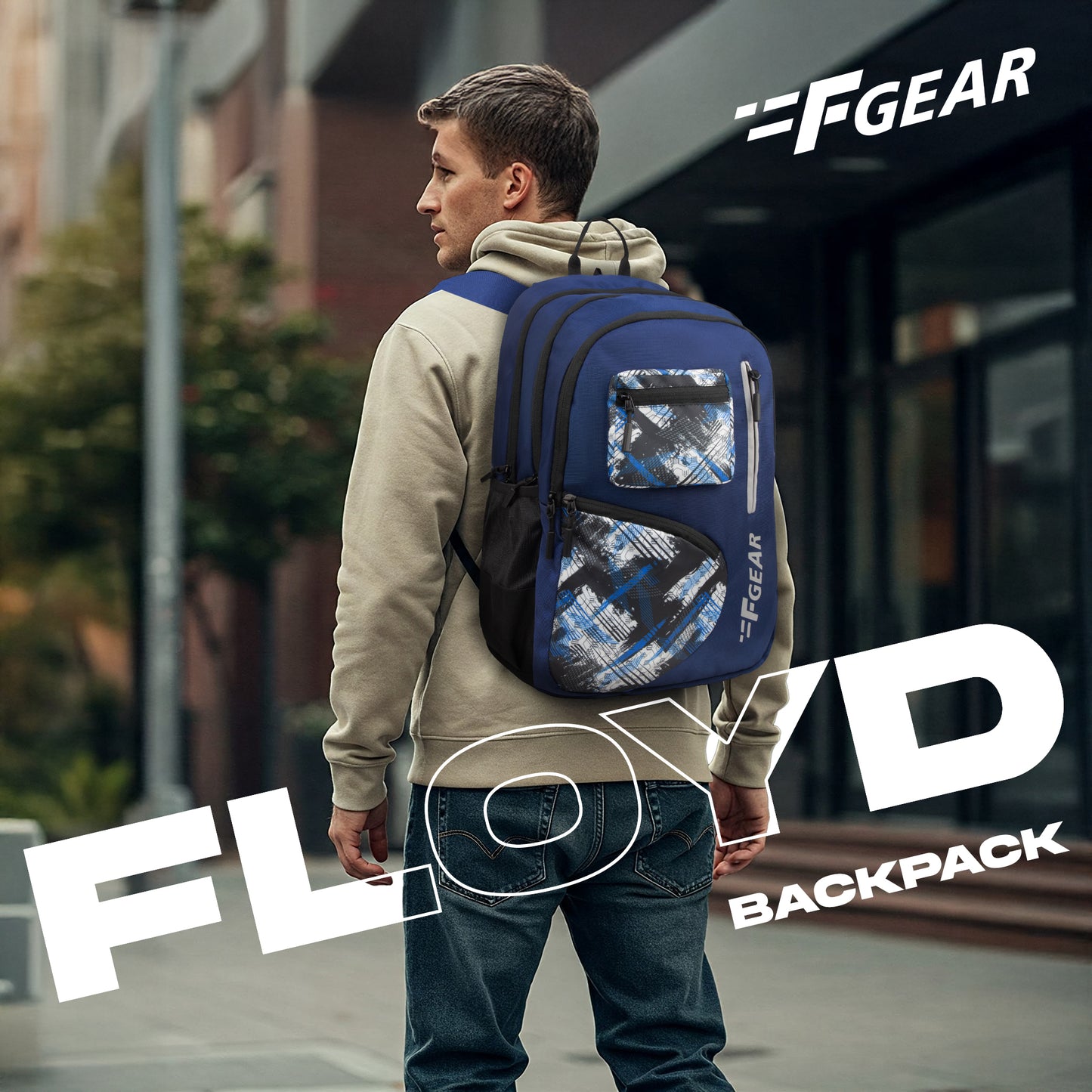 Floyd 26L Navy Blue Backpack