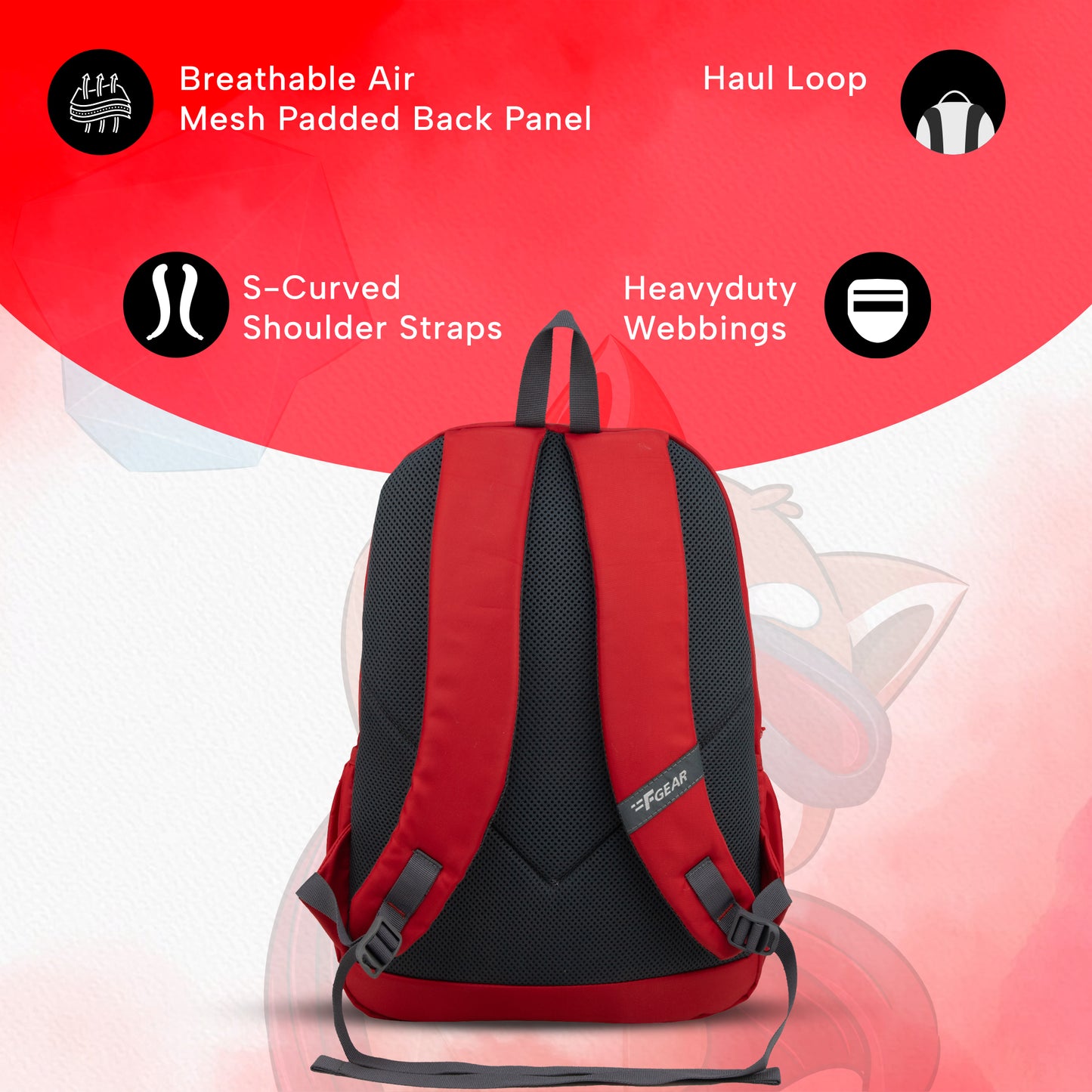 Little Heroes 22L Red Backpack