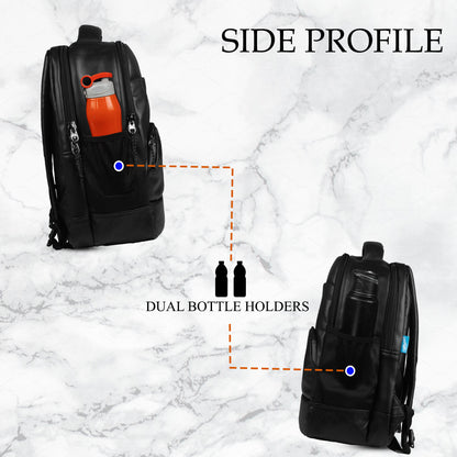 Luxur 25L Black Laptop Backpack