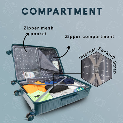 Aegis 30" Prussian Blue Check-in Large Suitcase