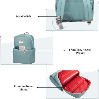 Cannes Light Green 12L Laptop Backpack