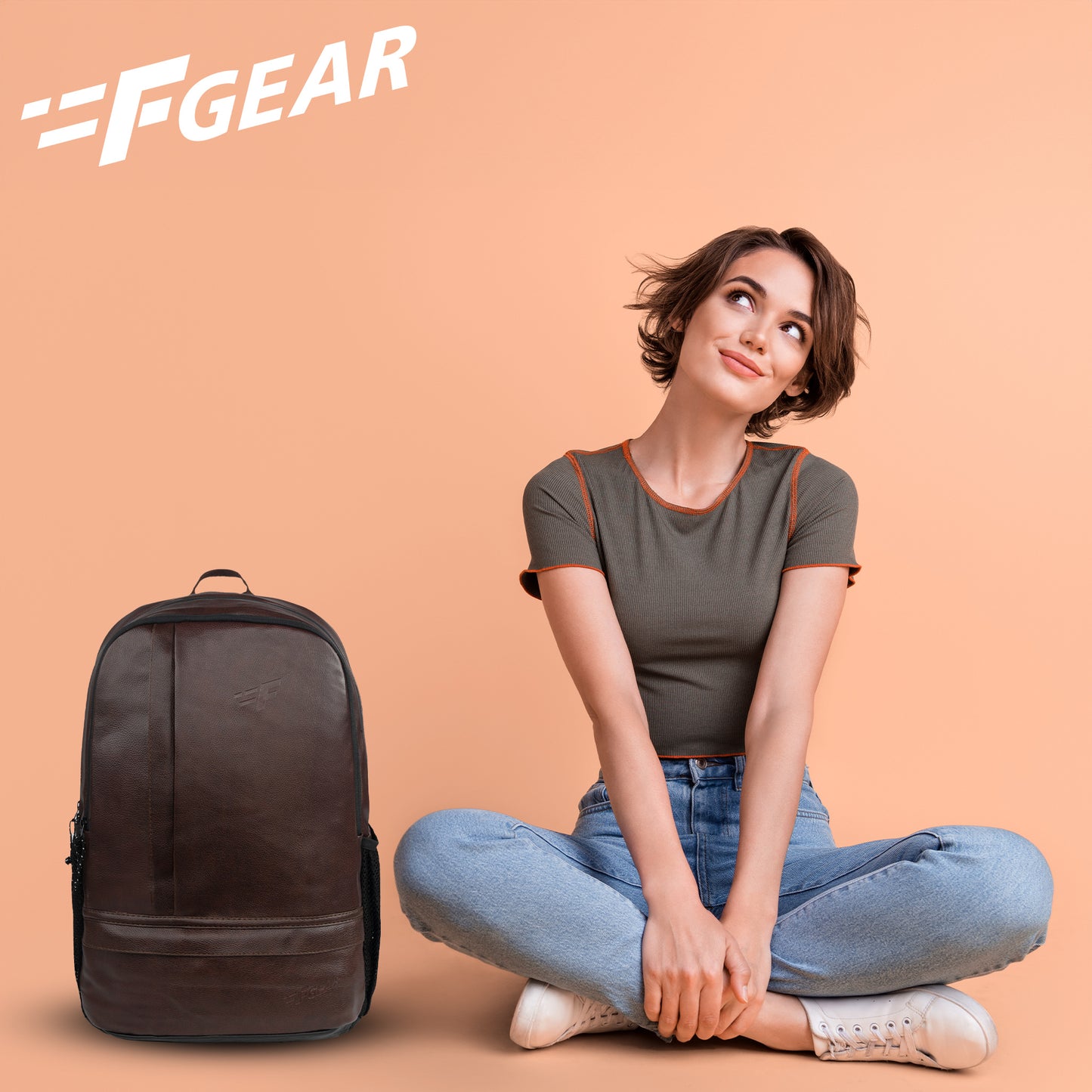 Burner 22L Brown Laptop Backpack