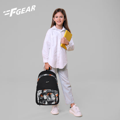 Chinook 21L Graphic Black Orange Backpack