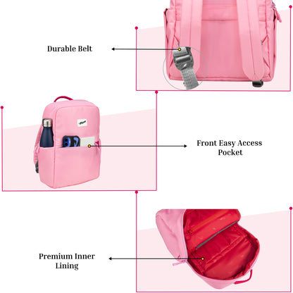 Cannes Rose Pink 12L Laptop Backpack