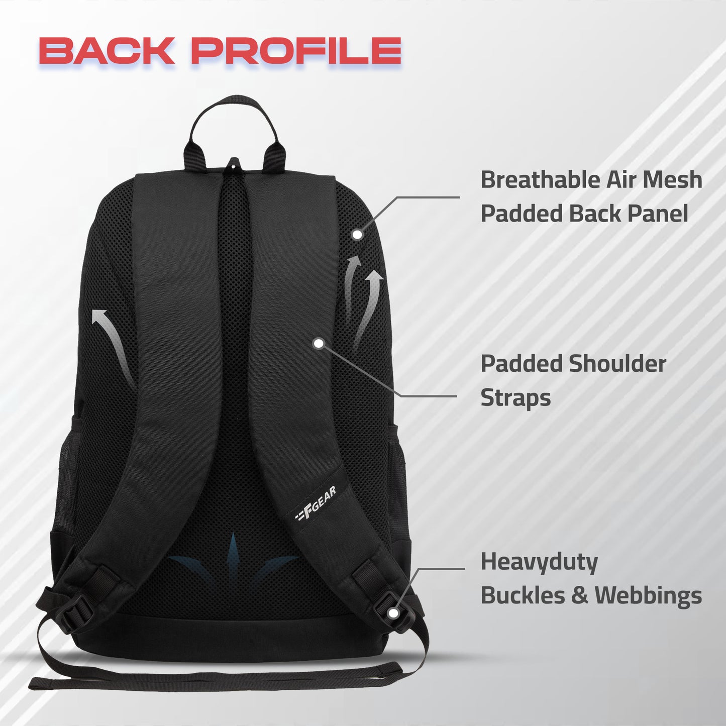 Floyd 26L Black Backpack