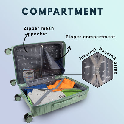 Aegis 22" Pista Green Cabin Small Suitcase
