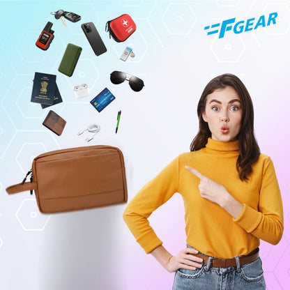 Elon Chestnut Travel Kit Pouch