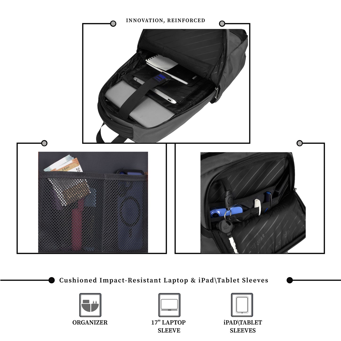 Hallstat 20L Grey Laptop Backpack