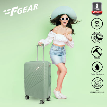 Aegis 26" Pista Green Check-in Medium Suitcase