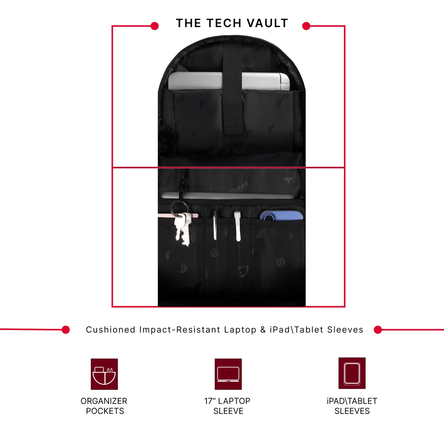 Mason 34L Black Laptop Backpack