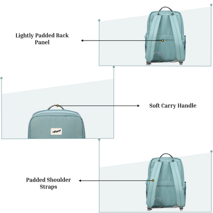 Cannes Light Green 12L Laptop Backpack