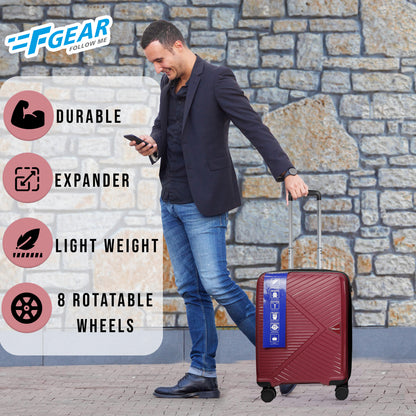 STV PP03 20" Rosebud Expandable Cabin (Small) Suitcase