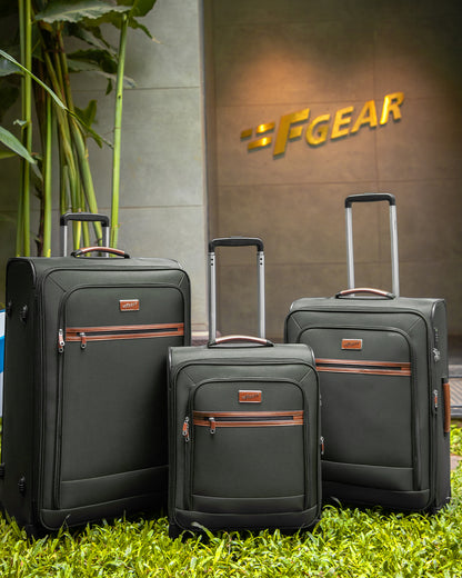 SoftAir Large Grey Check-in Suitcase