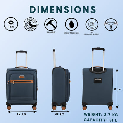 SoftAir Small Navy Cabin Suitcase