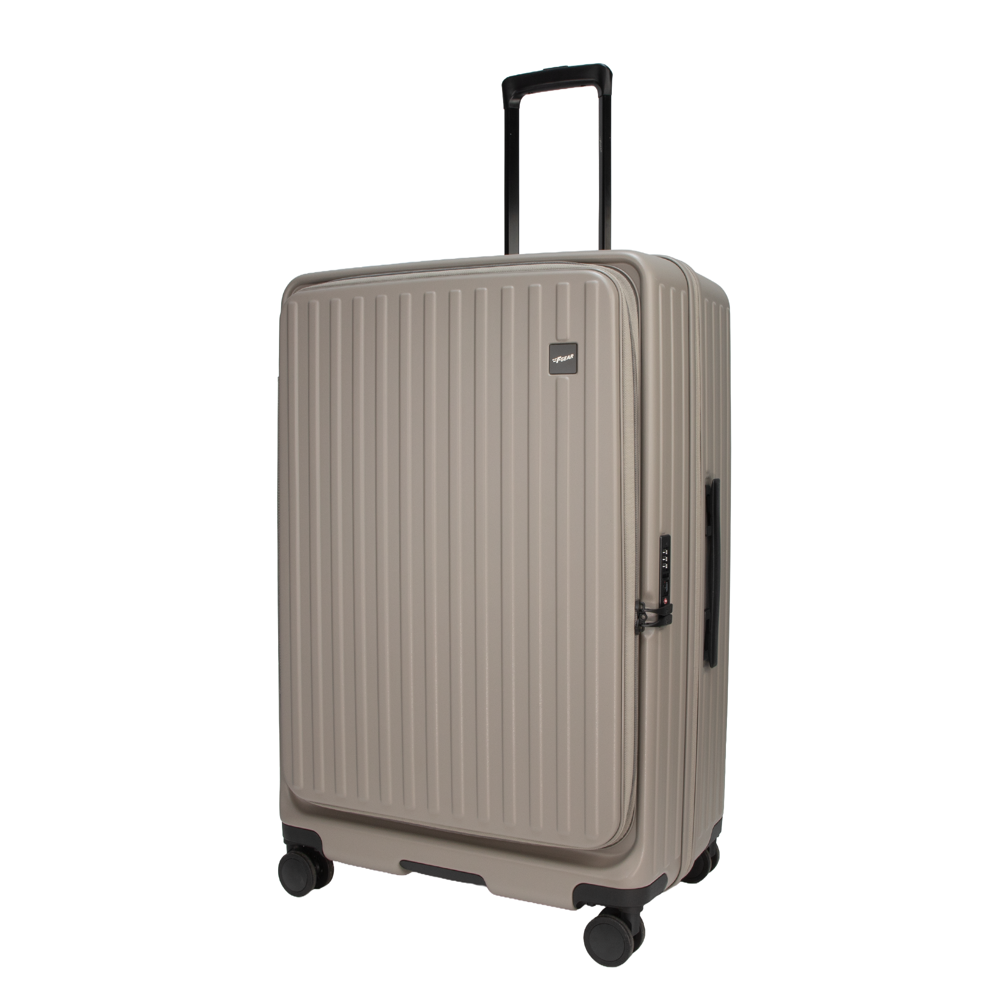 Montreal Large Taupe 76 cms Front-Opening Strolley