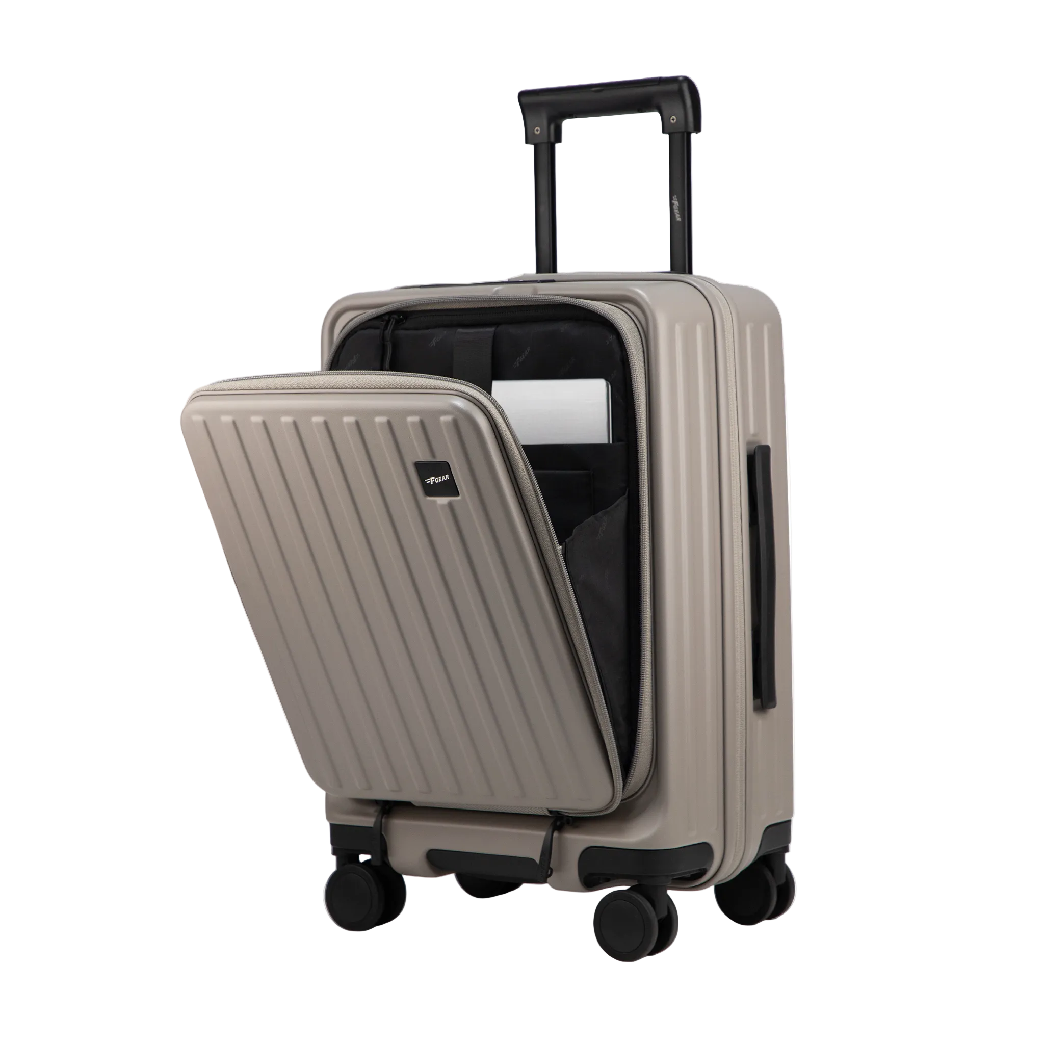 Montreal Small Cabin Pro Taupe 54 cms Front-Opening Strolley