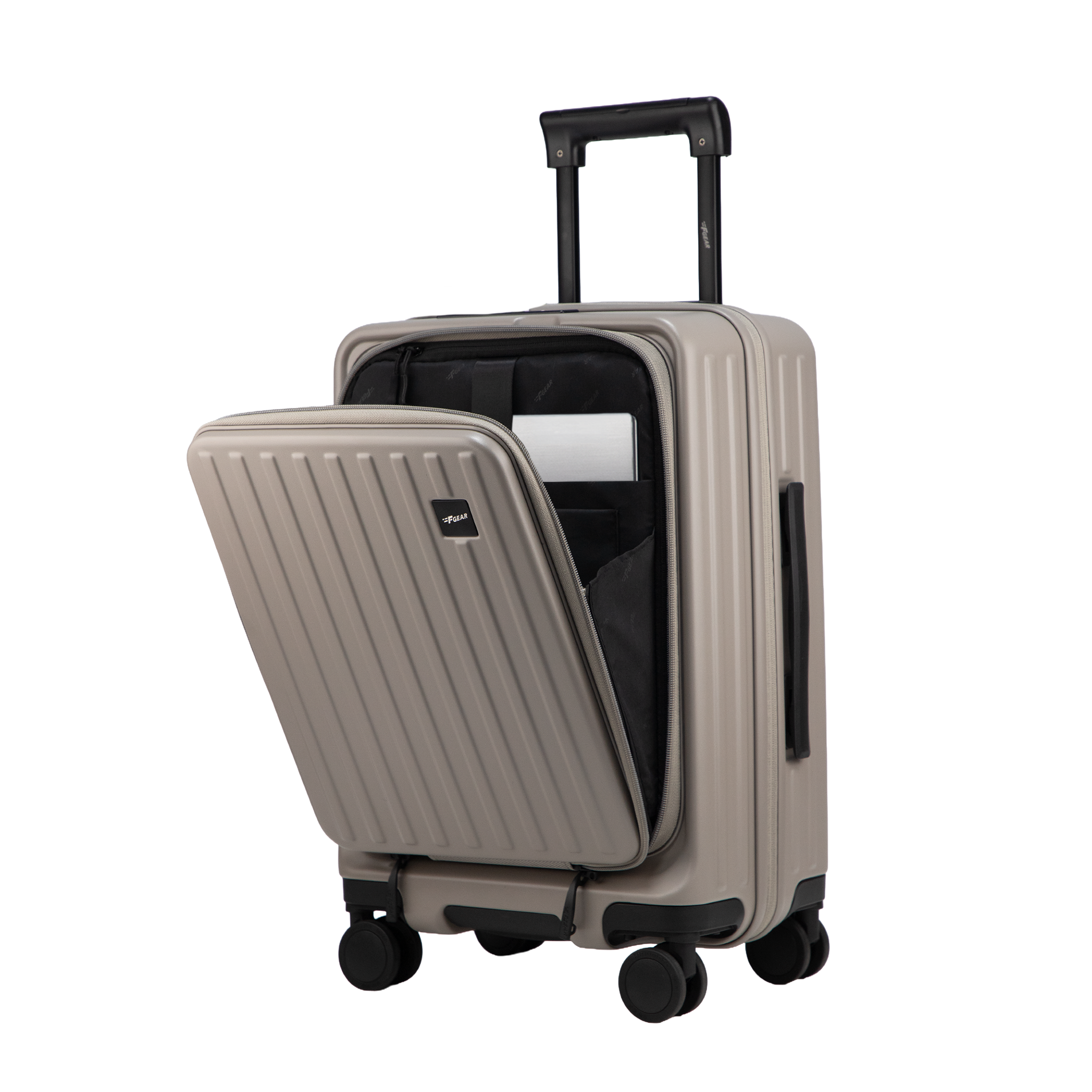 Montreal Small Cabin Pro Taupe 54 cms Front-Opening Strolley