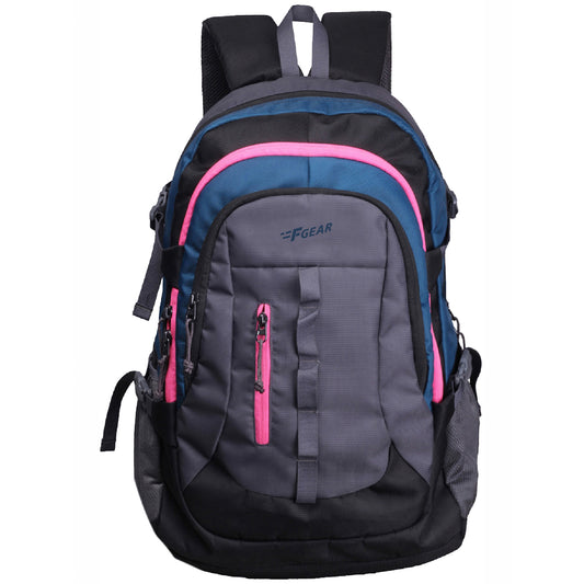 Defender 41L Navy Blue Pink Rucksack