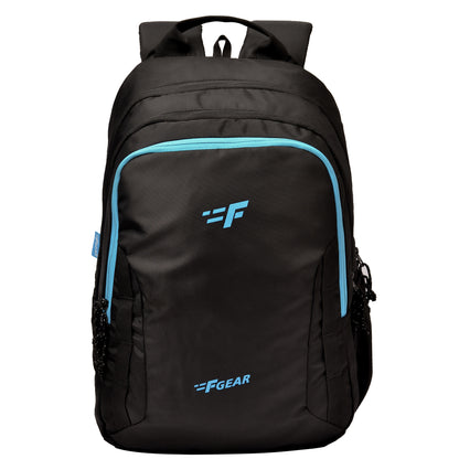 Raider 30L Black Blue Backpack With Rain Cover