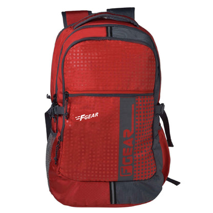 Blow 32L Red Grey Laptop Backpack With Rain Cover