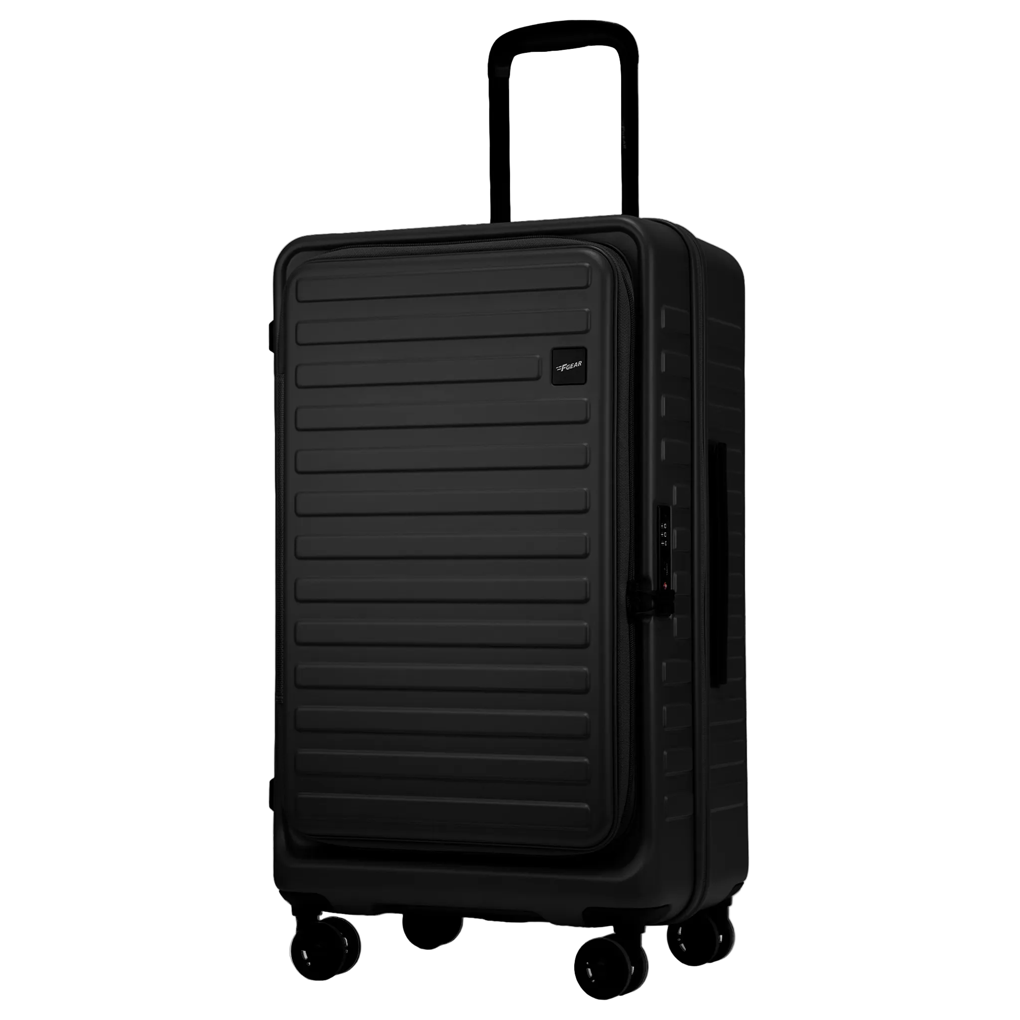 Windsor Black 68 cms Medium Front Opening Trunk-Style Check-in Strolley with Expander