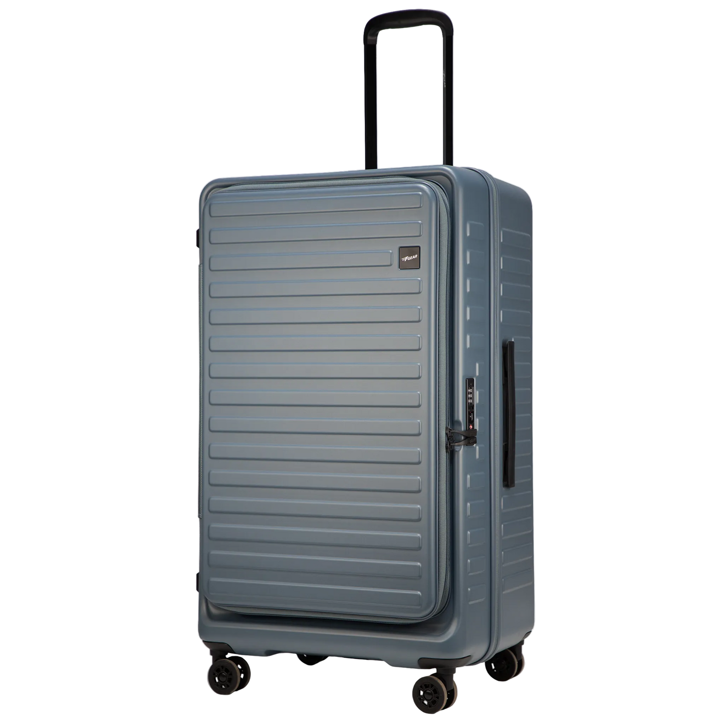 Windsor Stone Blue 76 cms Large Front Opening Trunk-Style Check-in Strolley with Expander