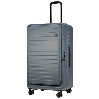 Windsor Stone Blue 76 cms Large Front Opening Trunk-Style Check-in Strolley with Expander