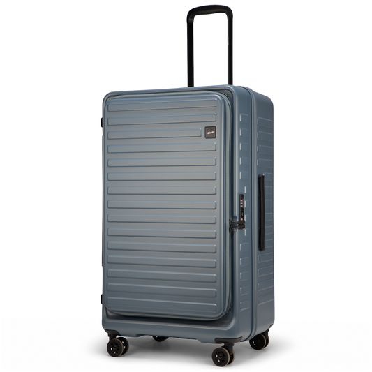 Windsor Stone Blue 76 cms Large Front Opening Trunk-Style Check-in Strolley with Expander
