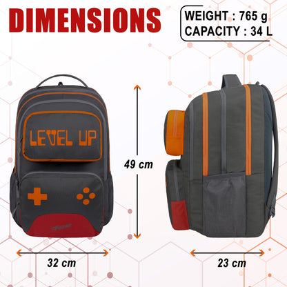 Level Up 34L Grey 34 L Backpack